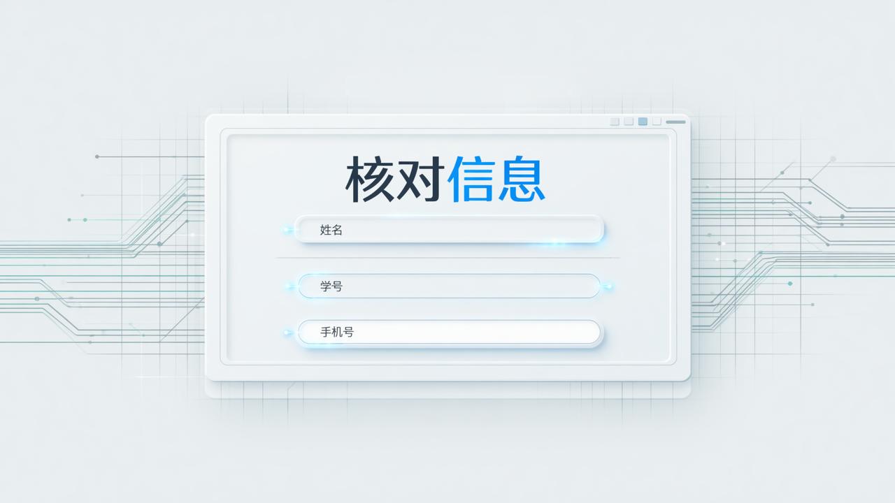核对表查询条件怎么设置？【核对信息】自定义姓名学号等字段，精准查到本人核对结果