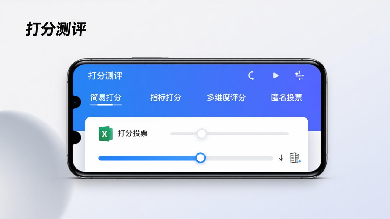 打分测评小程序免费版有哪些功能？怎么创建评分表、导出Excel、设置权重和匿名打分