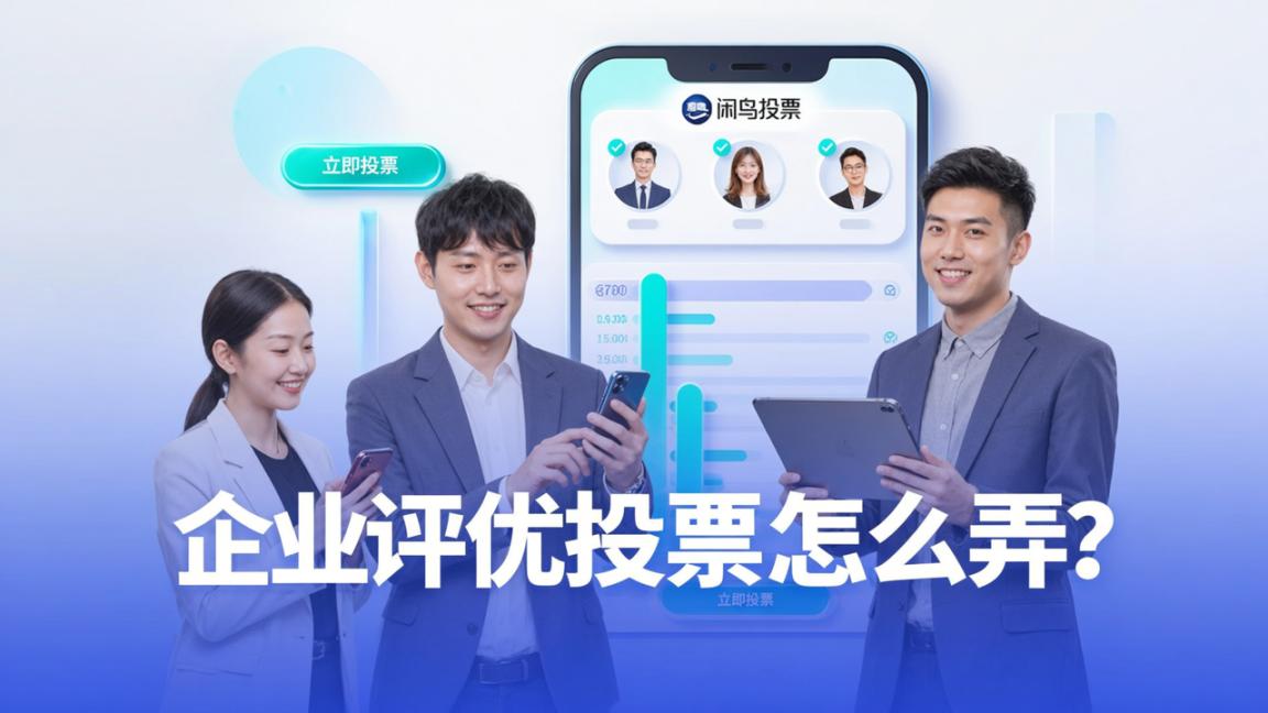 企业评优投票怎么弄？闲鸟投票微信小程序免费做民主推荐、作品评选和考核评价