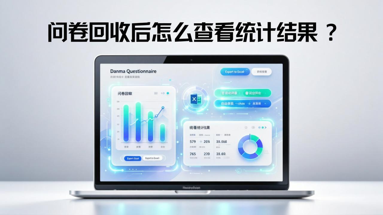 问卷回收后怎么查看统计结果？丹马问卷自动阅卷+Excel导出操作步骤详解