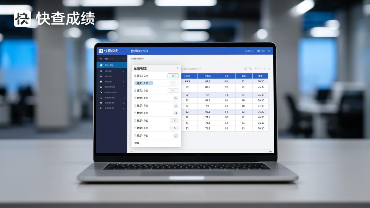 快查成绩小程序怎么调整成绩单小数位？教师端设置步骤详解（含测试验证与导出技巧）