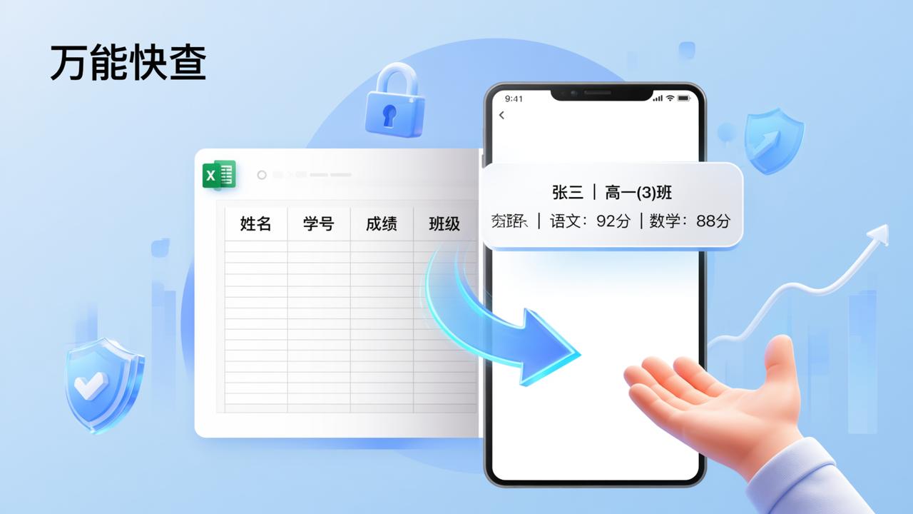 万能快查怎么创建查询门户？教师发成绩/工资条/分班表的完整操作教程