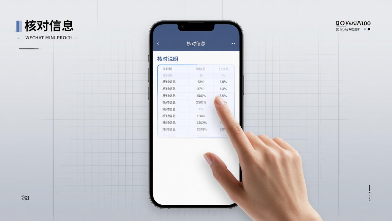 核对数据时怎么加说明？微信小程序「核对信息」添加核对说明的详细操作步骤