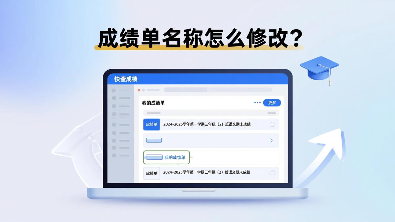 成绩单名称怎么修改？快查成绩修改年级班级信息操作步骤详解