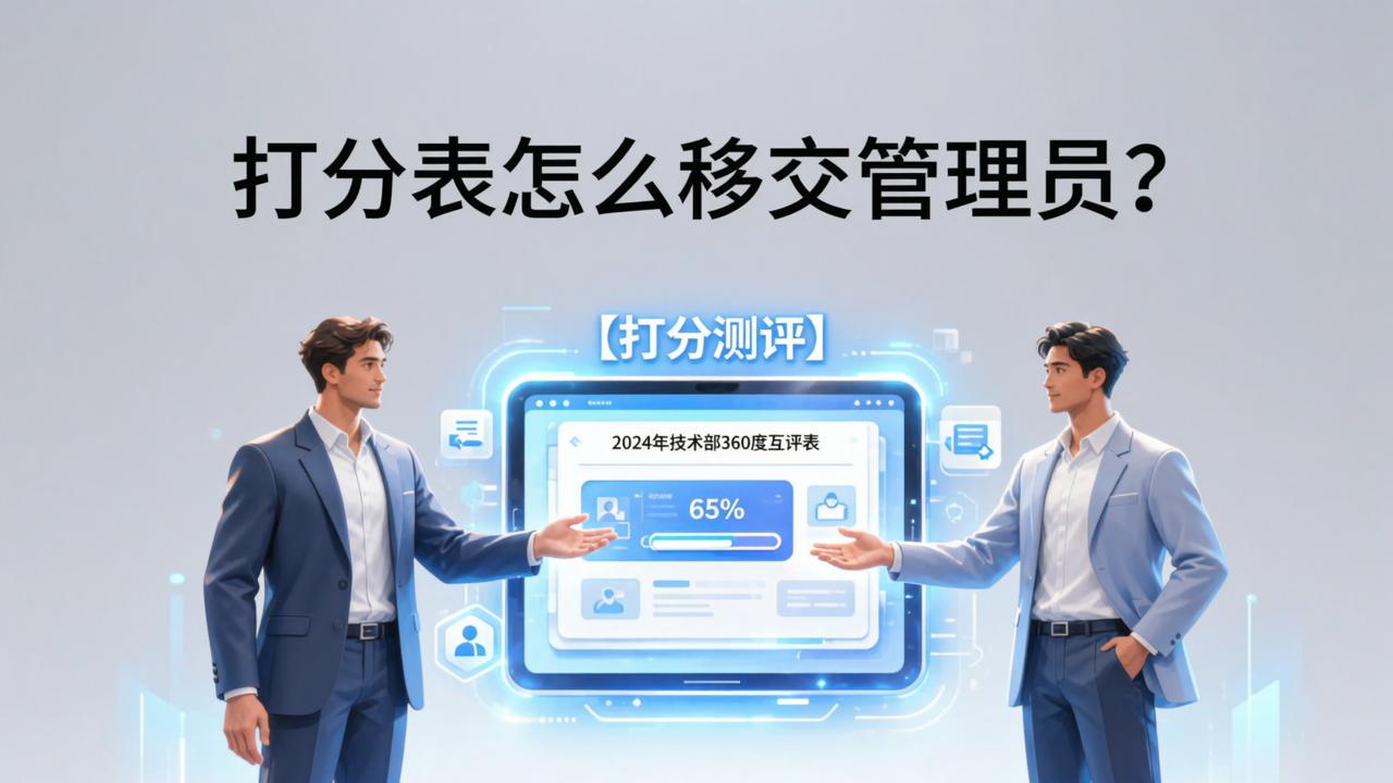 打分表怎么移交管理员？【打分测评】工作交接时转移打分表的详细操作步骤