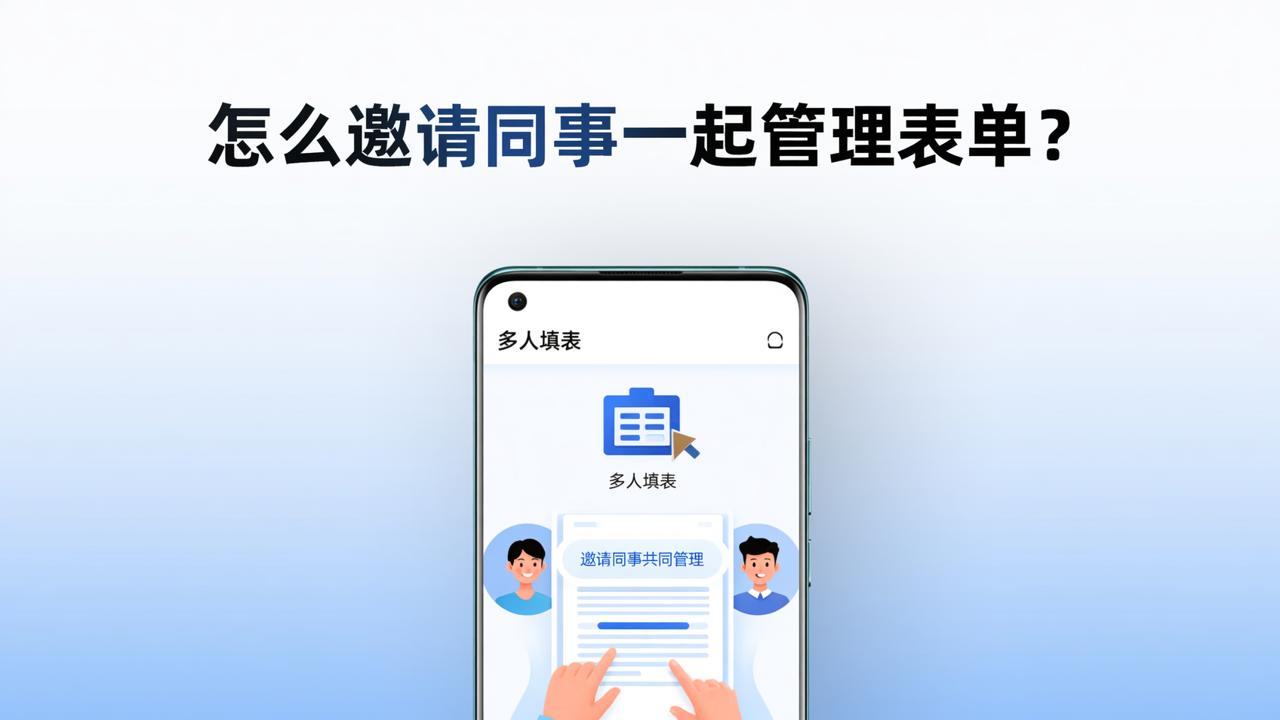 怎么邀请同事一起管理表单？多人填表微信小程序协作填表实操教程