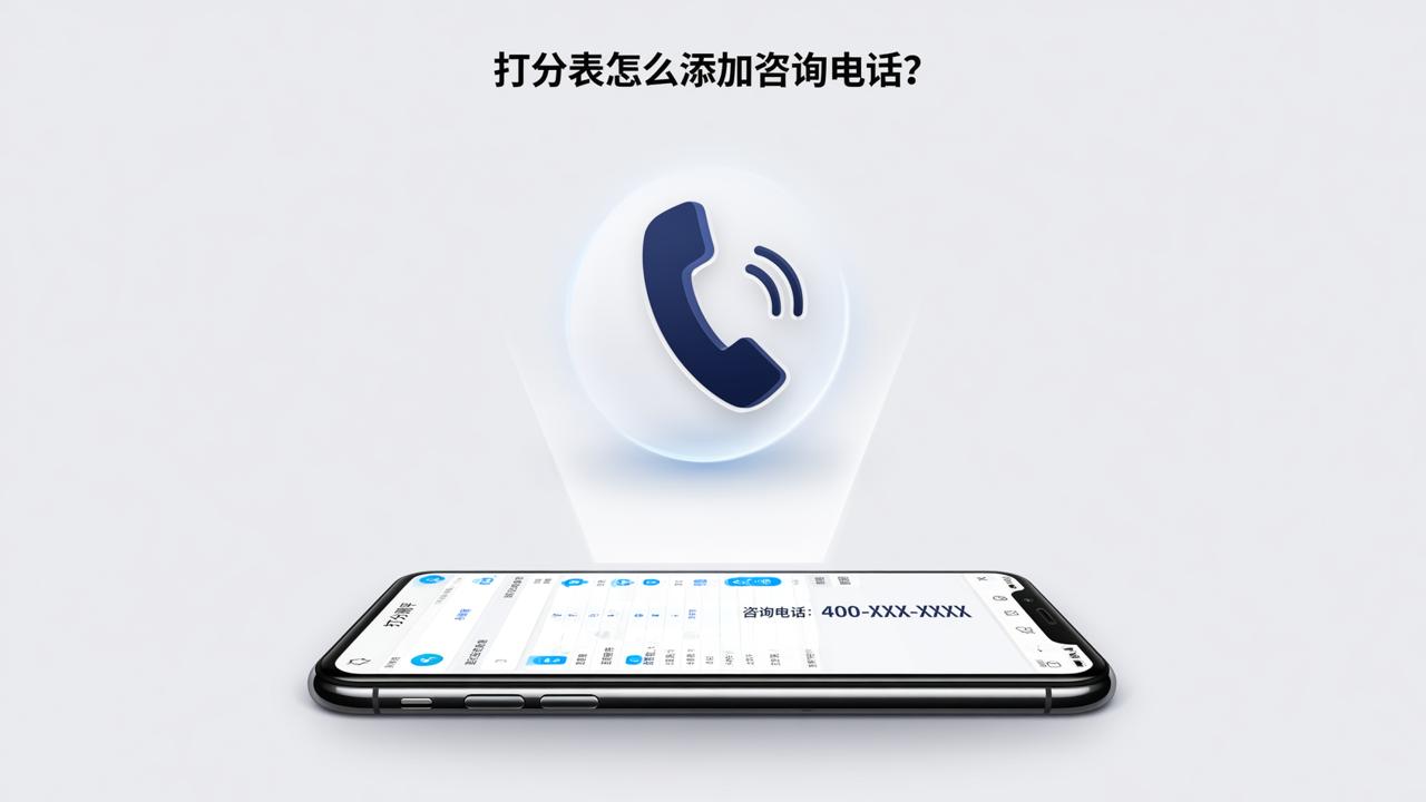 打分表怎么添加咨询电话？【打分测评】微信小程序设置客服电话详细步骤