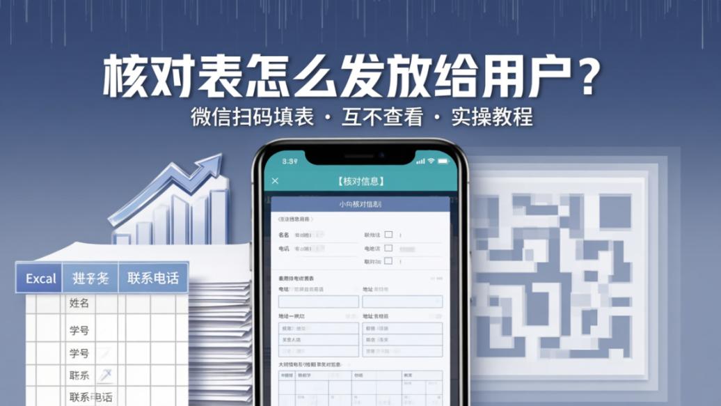 核对表怎么发放给用户？微信扫码填表互不查看的实操教程（附模板导入、二维码生成、状态管理）