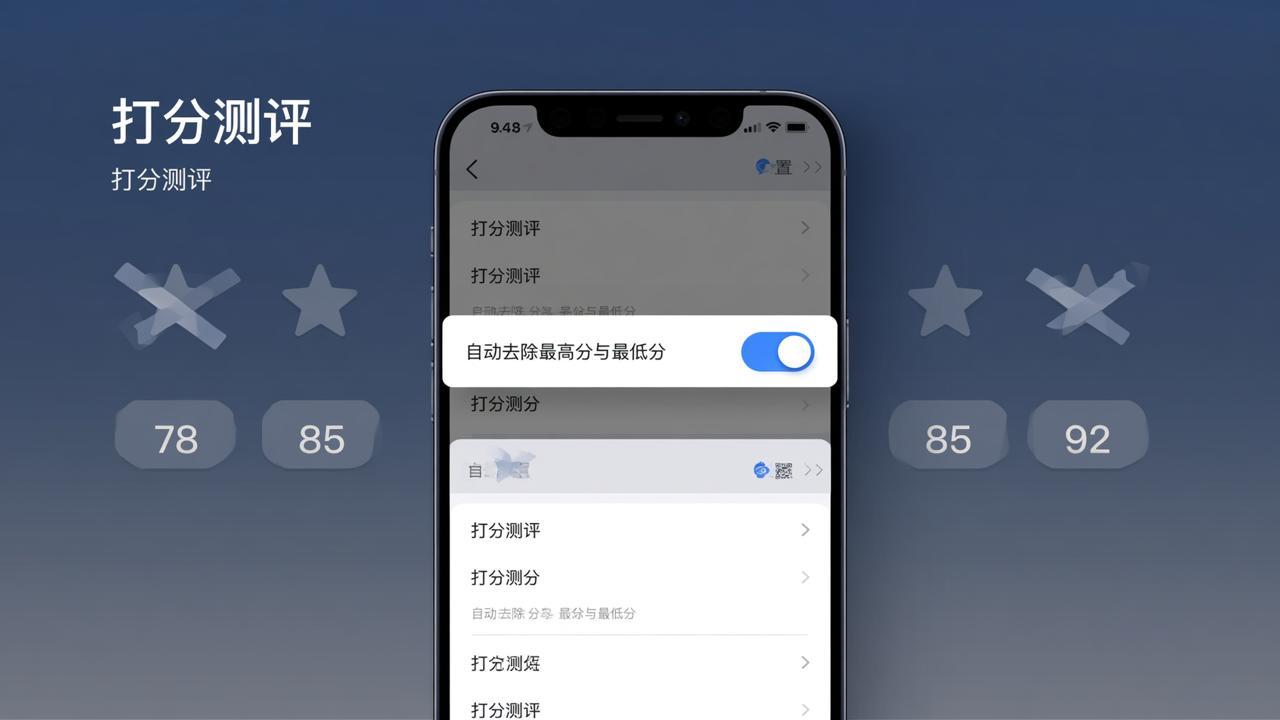 打分时怎么自动去掉最高分和最低分？打分测评微信小程序实操教程