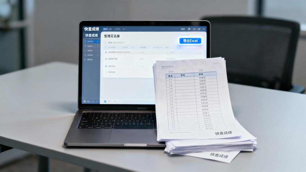 怎样用快查成绩导出姓名学号对照表Excel？班主任批量生成学生查询二维码实操教程