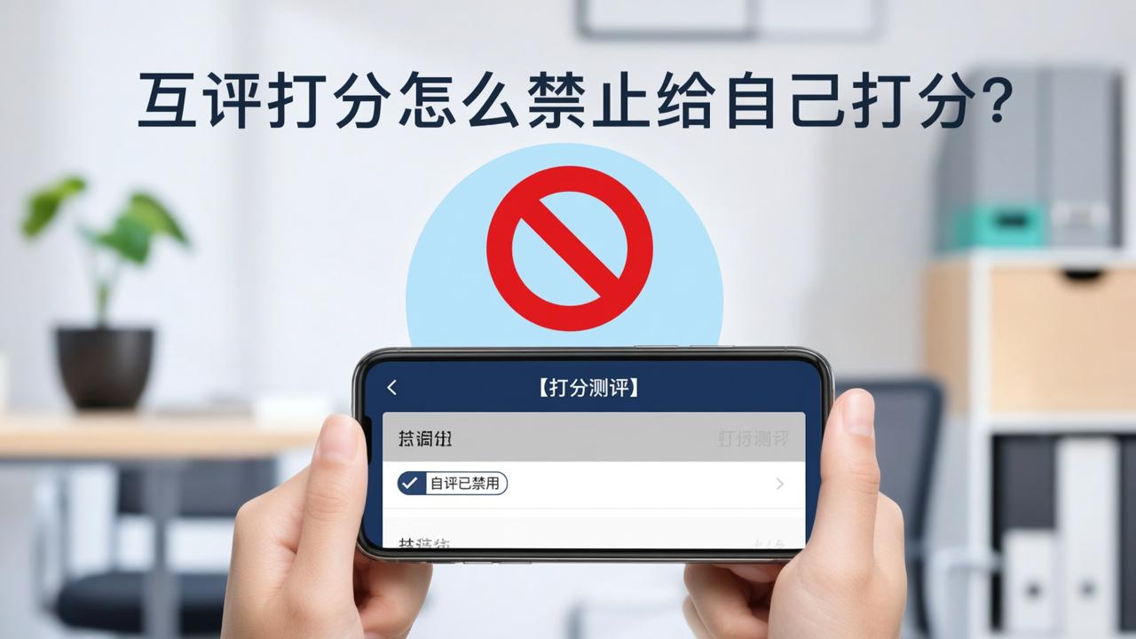 互评打分怎么禁止给自己打分？【打分测评】实名互评时自动屏蔽同名打分人操作教程