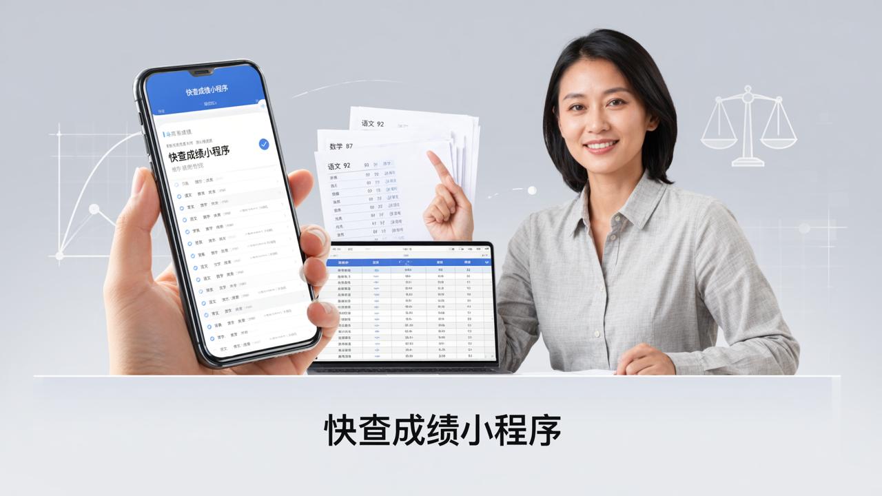 老师怎么快速发布期末成绩？快查成绩小程序操作步骤详解（含查分二维码生成、Excel导出和未查提醒）