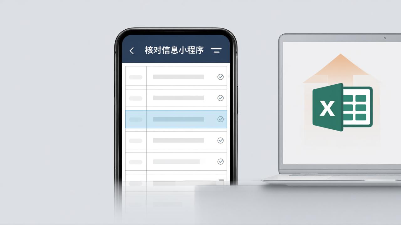 信息核对用什么工具？核对信息小程序怎么导入Excel发二维码填表