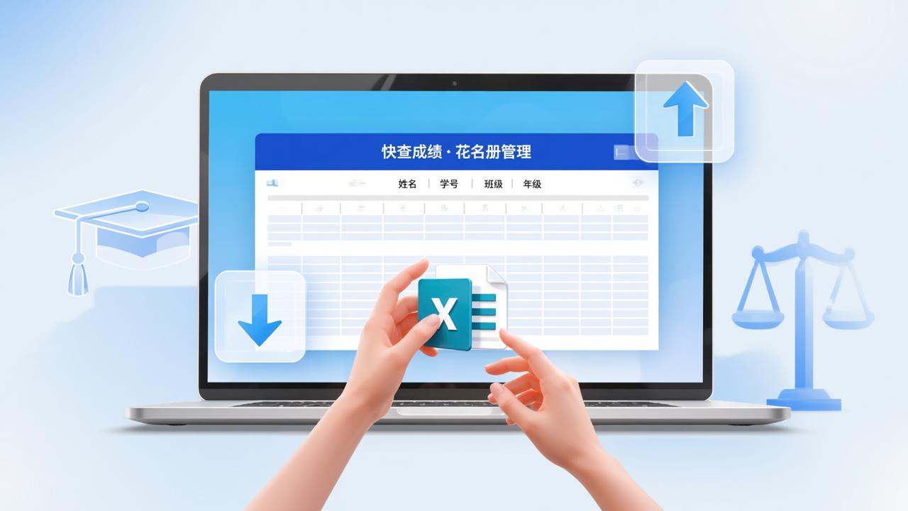 学生花名册怎么导入管理？快查成绩花名册功能实操教程（支持Excel批量导入、姓名学号对照表导出）