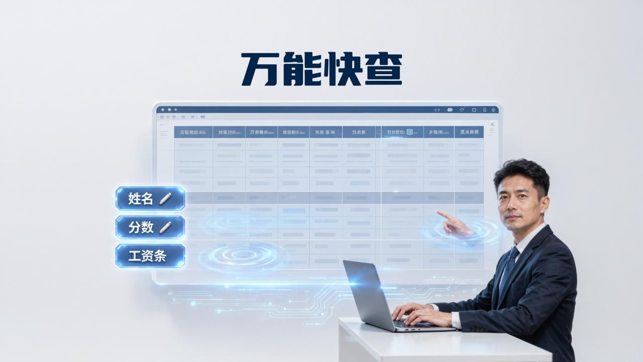 查询发布后还能修改数据吗？万能快查支持改姓名、调分数、补工资条，不重发二维码