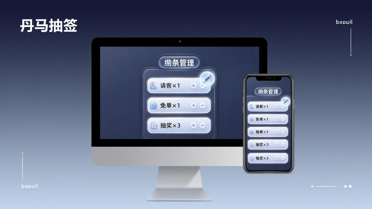 抽签阄条怎么编辑？丹马抽签支持修改名称、增删内容、批量管理，实操步骤详解