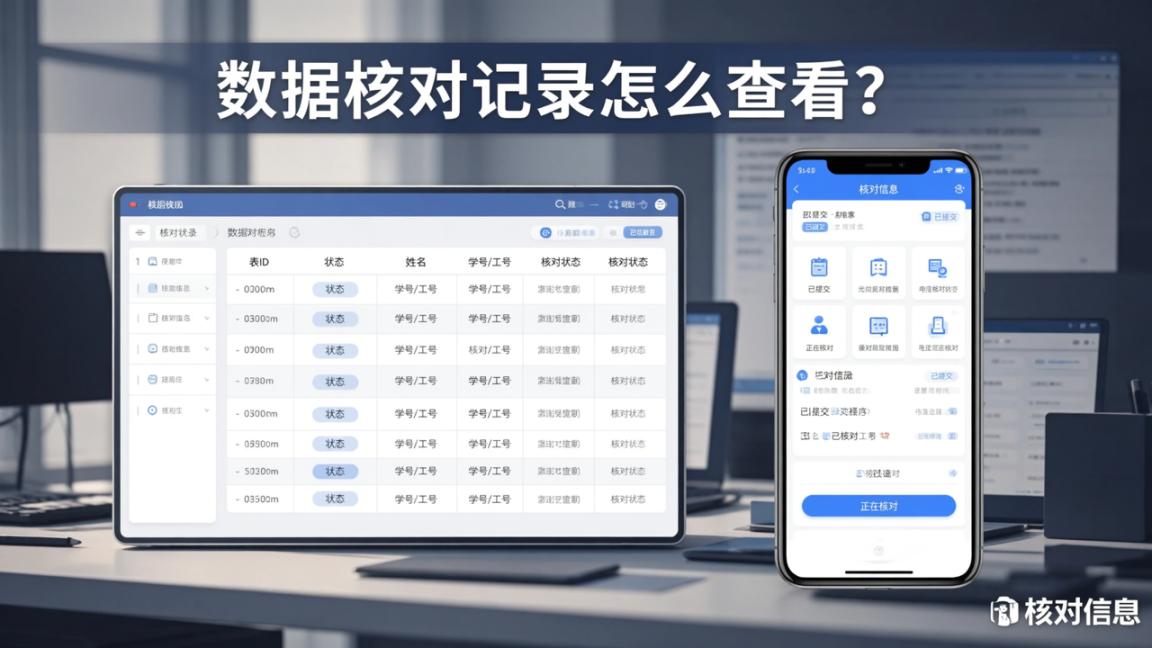 数据核对记录怎么查看？核对信息小程序查进度、导结果、改数据全流程教程