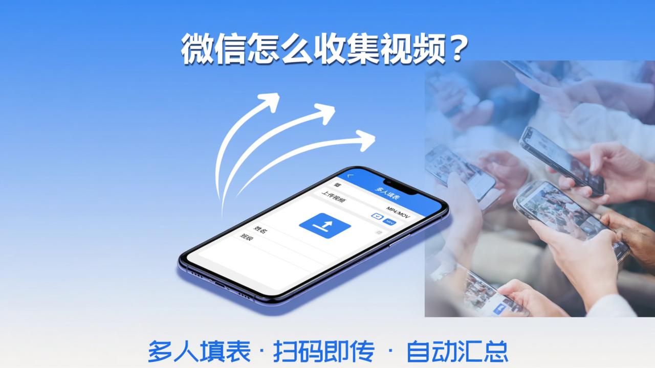 微信怎么收集视频？用【多人填表】做在线视频提交表单，扫码即传自动汇总