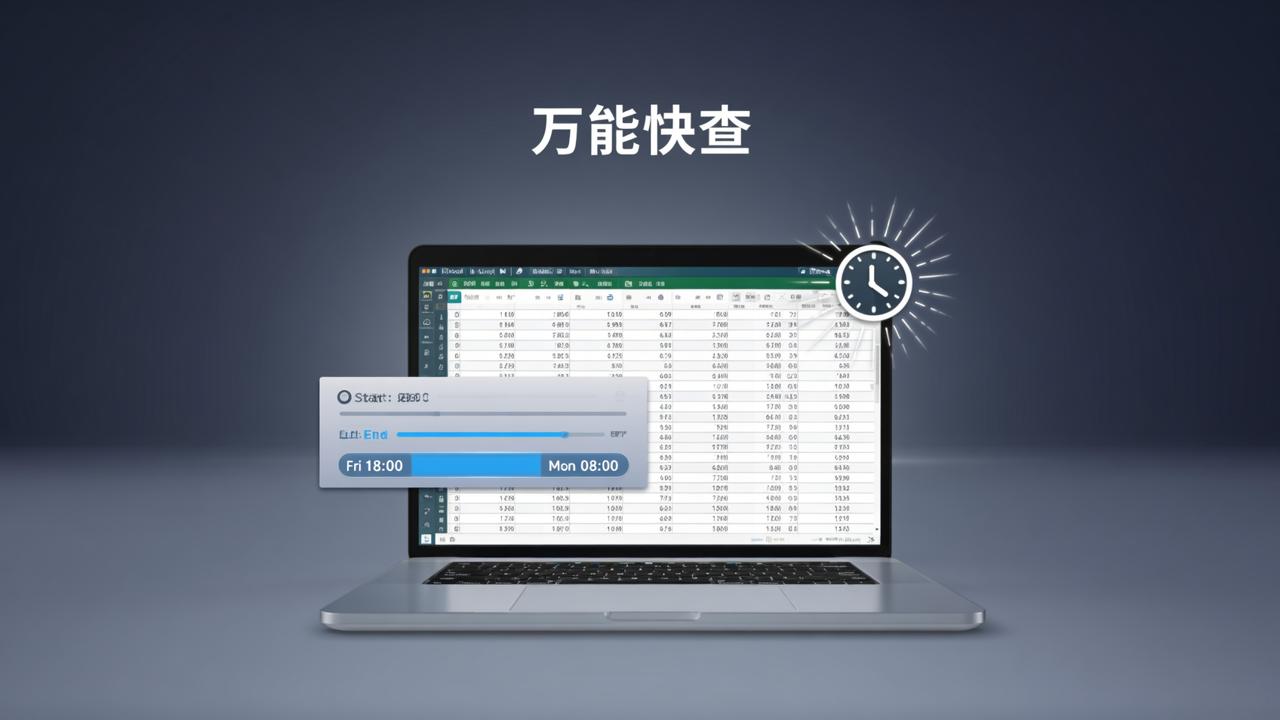 怎样设置Excel查询自动开启关闭时间？万能快查定时发布功能实操教程