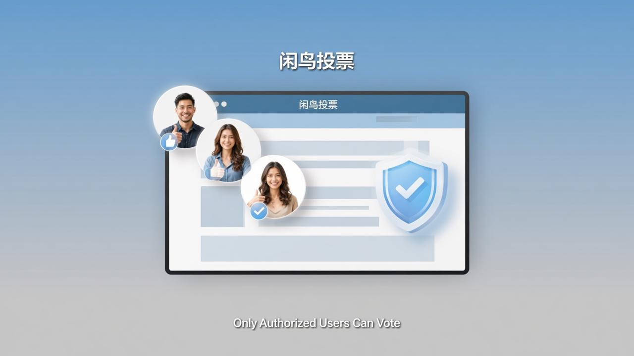 闲鸟投票怎么设置只让部分人参与评价？控制评价权限的详细操作步骤