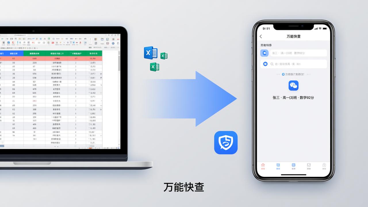 怎么把Excel生成小程序链接？万能快查支持网页/公众号/微信聊天直接发查询入口