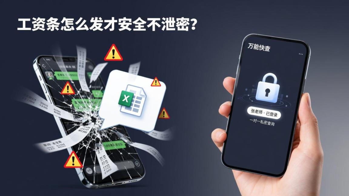 工资条怎么发才安全不泄密？Excel群发风险大，用万能快查小程序一对一私密查询更靠谱