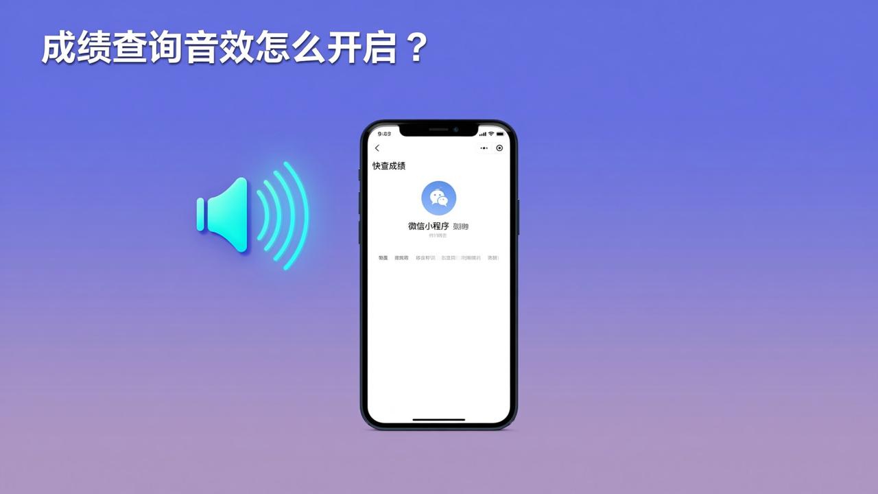 成绩查询音效怎么开启？快查成绩微信小程序音效设置详细教程