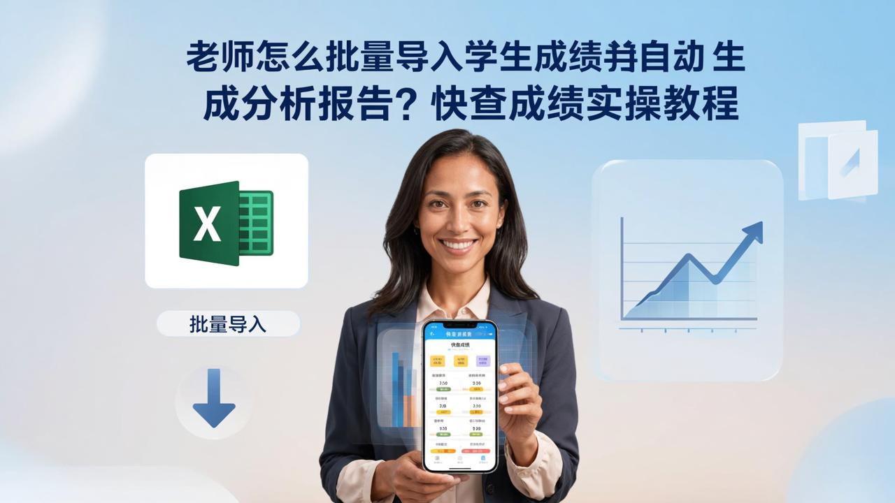 老师怎么批量导入学生成绩并自动生成分析报告？快查成绩实操教程