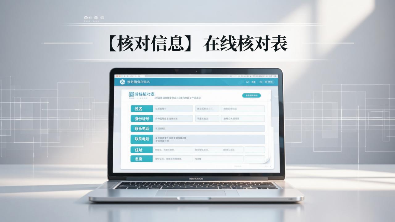 信息核对表怎么做？在线制作扫码填写自动汇总的核对表实用教程
