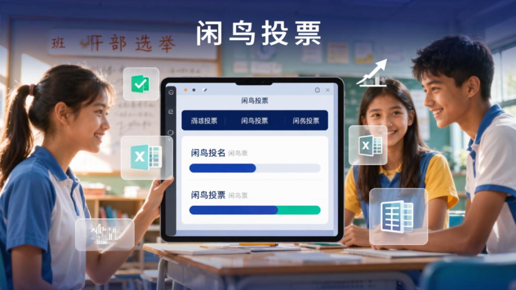 班级班干部选举怎么组织？闲鸟投票扫码投票自动计票，支持多角色评选和Excel导出