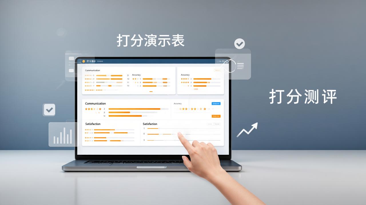 打分演示表怎么做？用【打分测评】快速创建自评互评/比赛评分/满意度调查演示表
