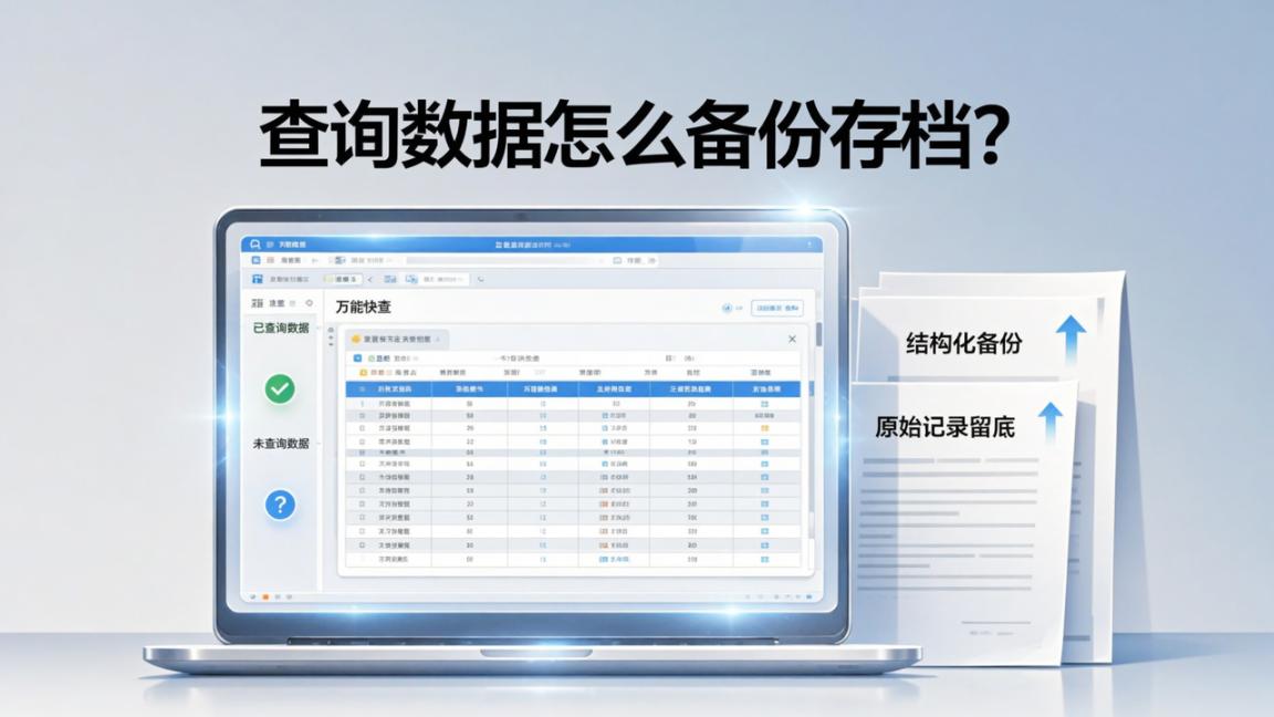 查询数据怎么备份存档？万能快查导出Excel功能实操教程（含未查询/已查询数据分离导出）