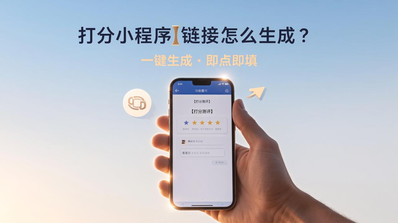 打分小程序链接怎么生成？手把手教你用【打分测评】快速制作可转发的微信打分表链接