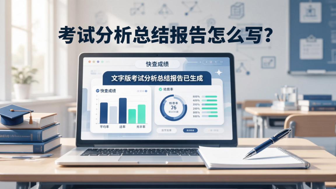 考试分析总结报告怎么写？快查成绩自动生成文字版分析报告（含操作步骤）