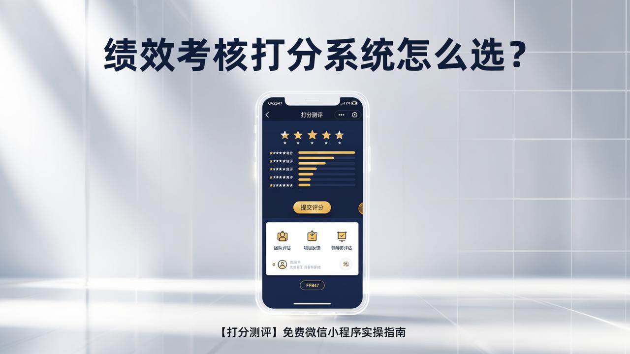 绩效考核打分系统怎么选？【打分测评】免费微信小程序实操指南（含4类打分表设置细节）