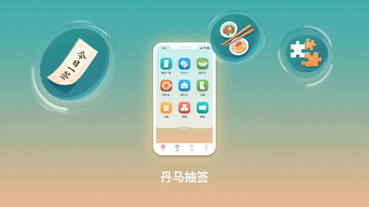 怎样用随机数生成器小程序做抽签？丹马抽签免费支持每日一签、吃什么、抓阄、分组等10种实用场景