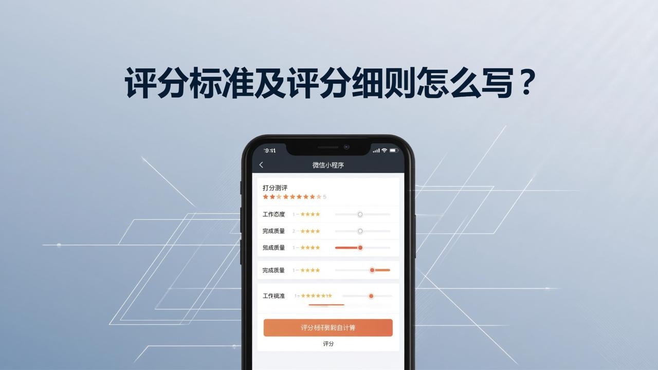 评分标准及评分细则怎么写？打分测评小程序预设规则实操教程