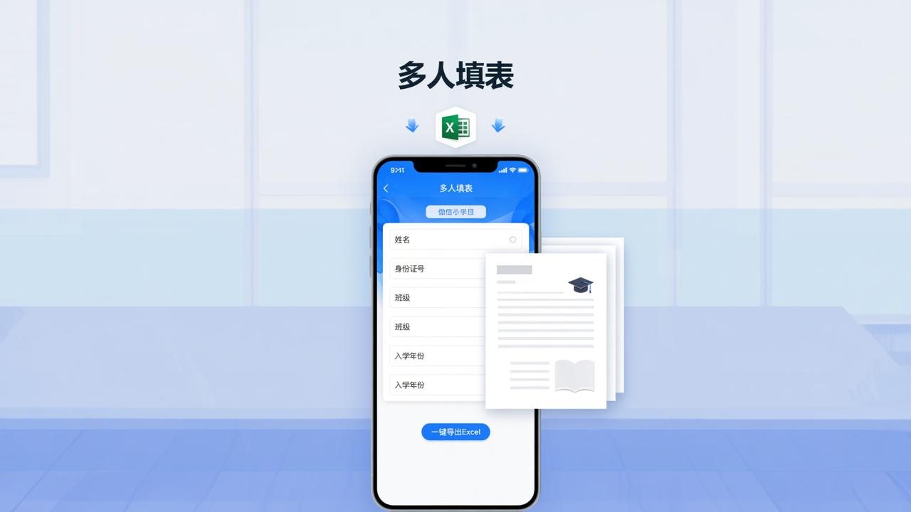 老师怎么批量收学生信息？多人填表微信小程序一键导出Excel实操教程