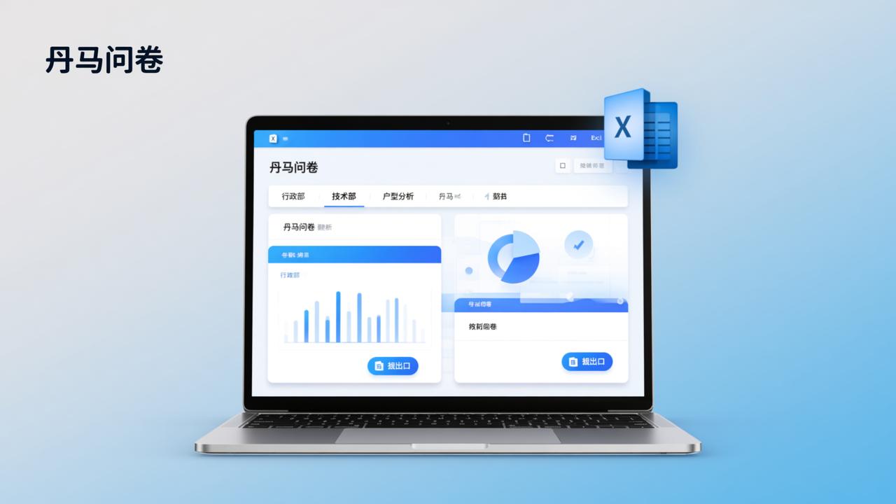 调查问卷数据怎么导出Excel？丹马问卷一键导出填写记录+多表汇总对比实操教程