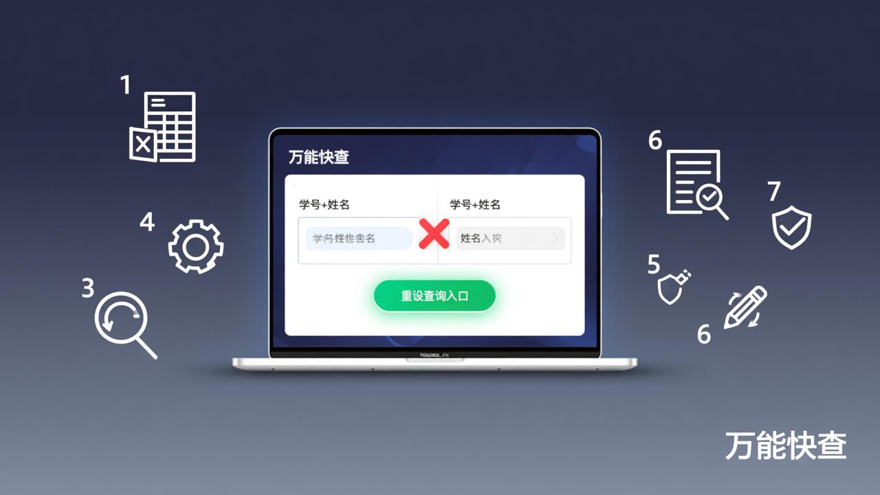 查询条件设错了怎么改？万能快查重设查询入口的7种具体操作方法