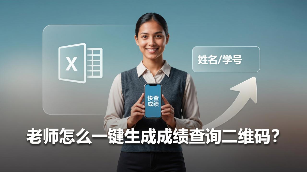 老师怎么一键生成成绩查询二维码？快查成绩小程序实操教程