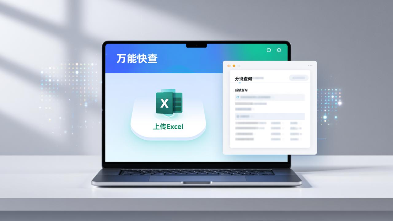 Excel转查询系统怎么做？用万能快查3步生成分班查询/工资条/成绩查询入口（附详细设置说明）
