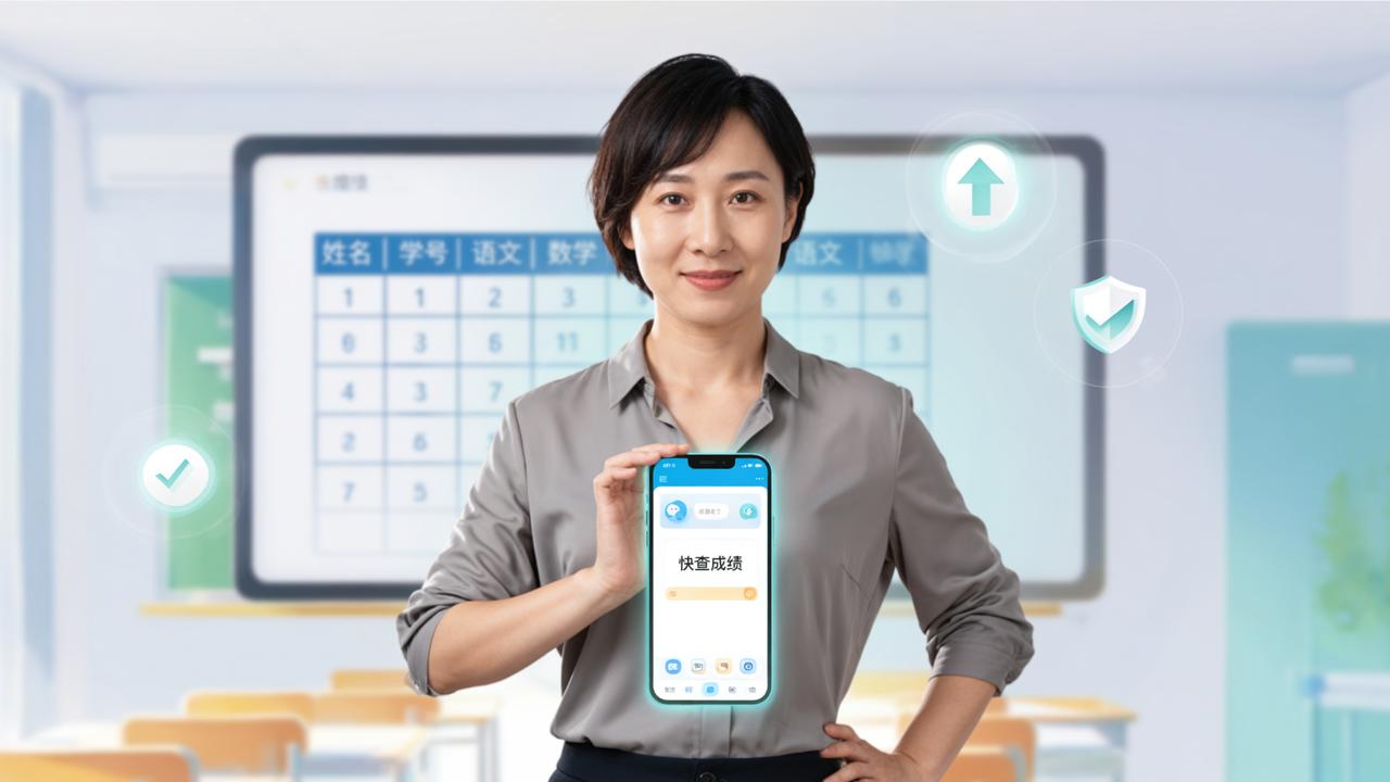 老师怎么一键发布成绩让学生扫码查？快查成绩微信小程序详细操作教程