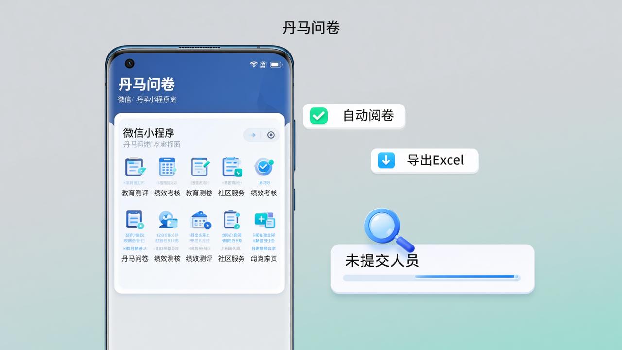 丹马问卷微信小程序怎么用？扫码填问卷、自动阅卷、导出Excel全流程教程