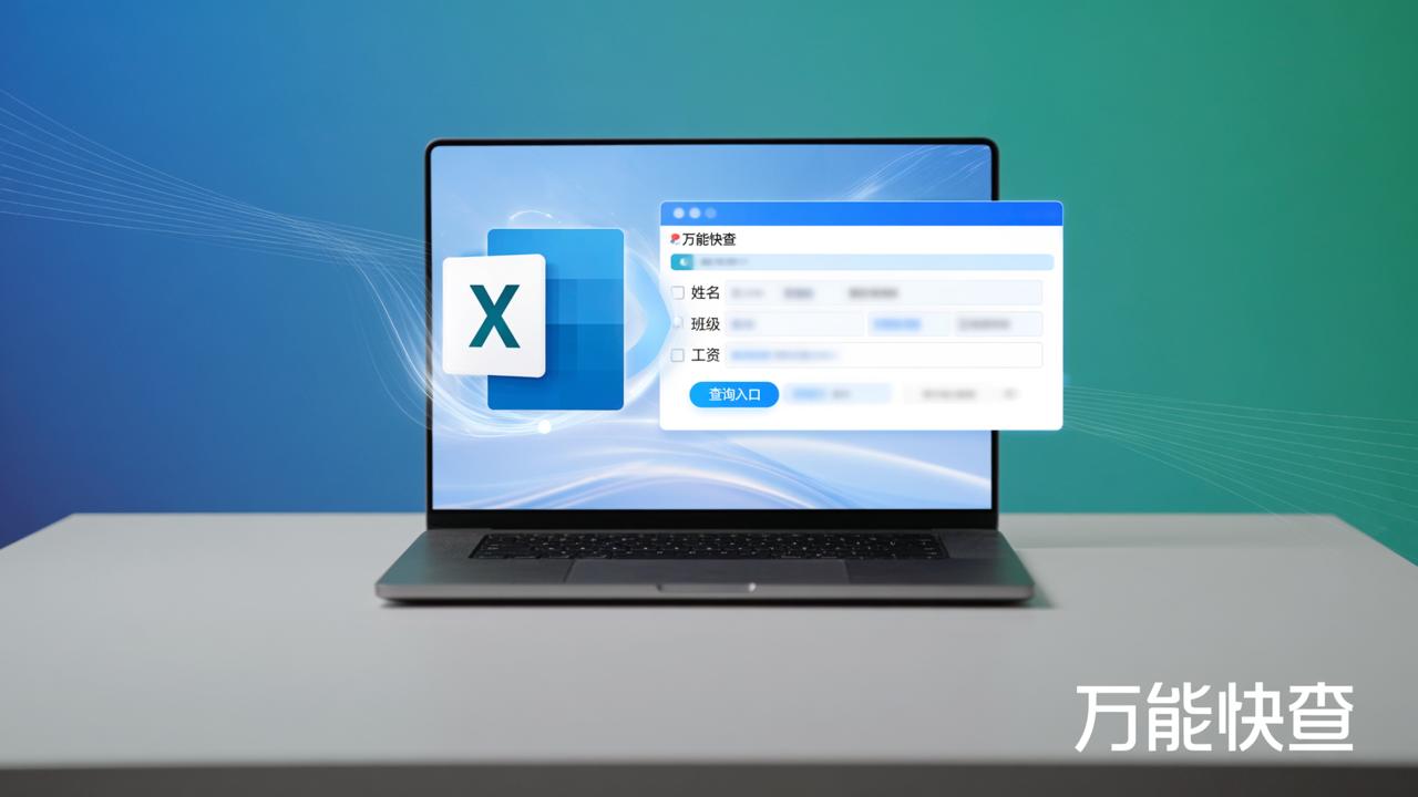 Excel转查询系统怎么做？万能快查一键生成成绩/工资条/分班查询二维码教程