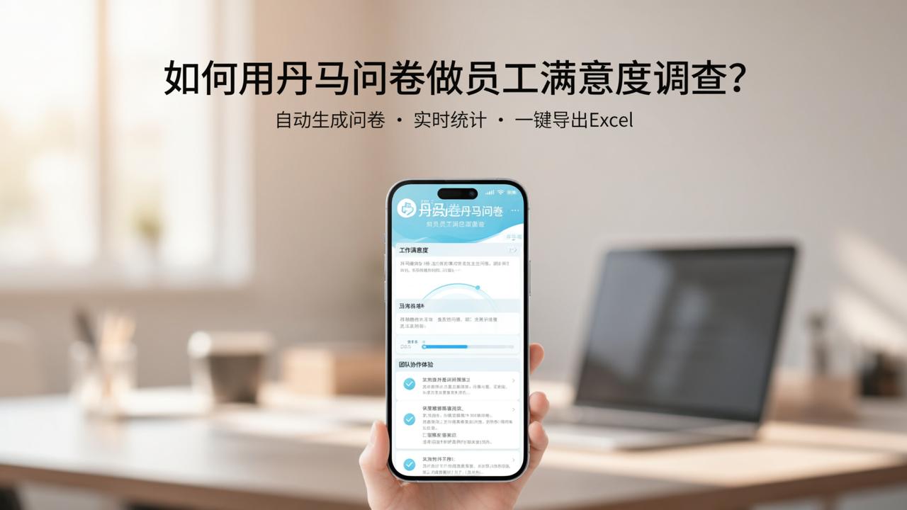 如何用丹马问卷做员工满意度调查？自动生成问卷+实时统计+导出Excel全流程