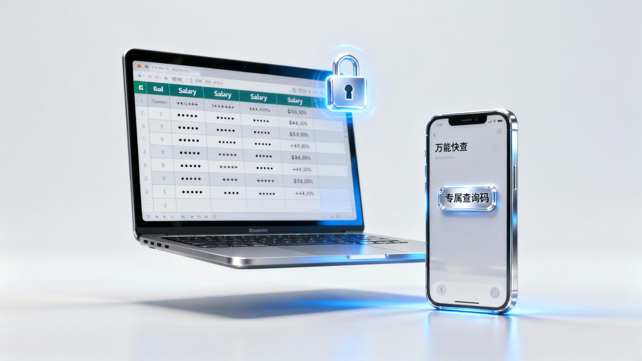 工资条怎么发给员工不泄密？用万能快查Excel一键生成私密查询码教程