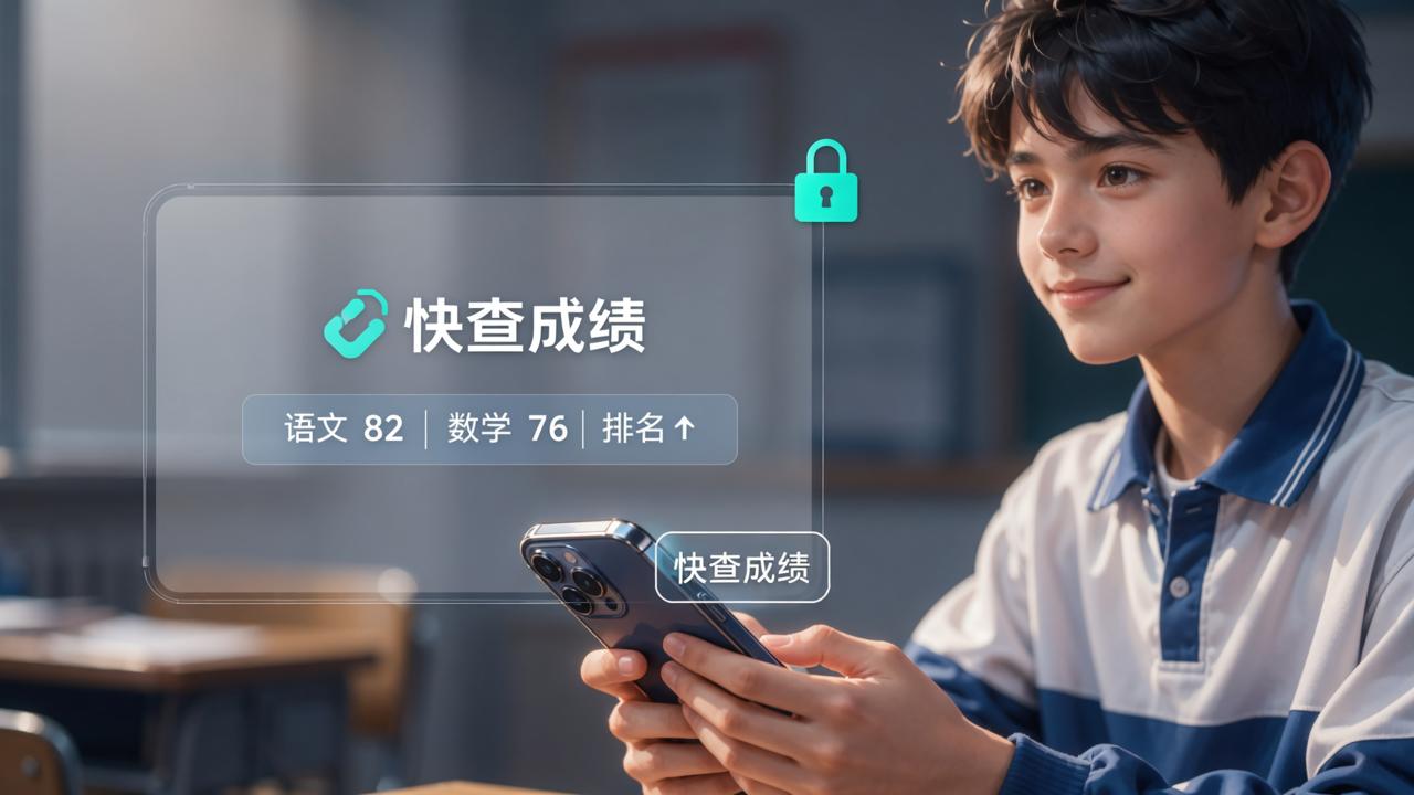 查成绩怕被同学偷看怎么办？快查成绩一对一私密查询+自动锁屏操作教程