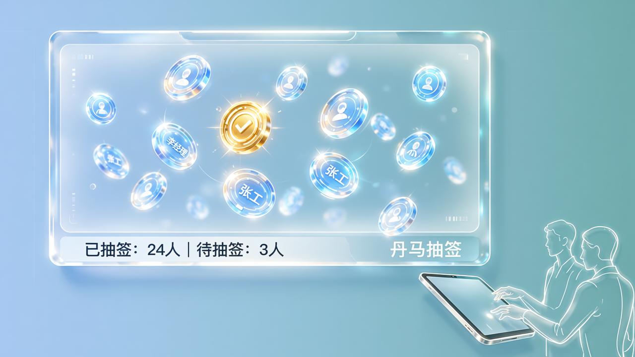 排班排岗抽签怎么做到公平透明？丹马抽签扫码实名抽、结果即时导出、未抽人员一目了然