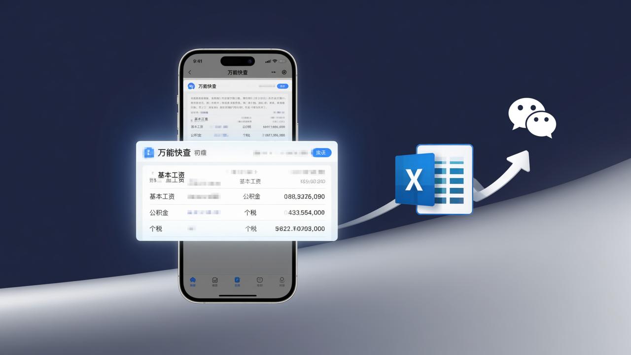 工资条微信小程序怎么查？万能快查Excel导入秒生成员工自助查询入口